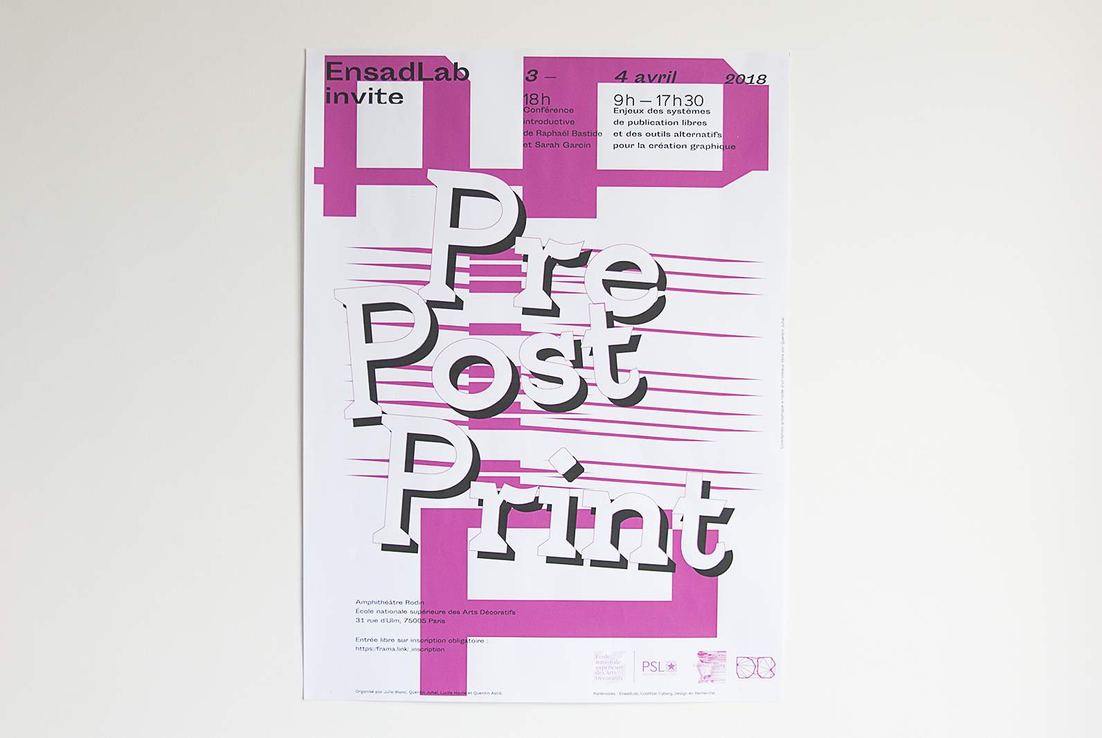 Poster EnsadLab invite PrePostPrint